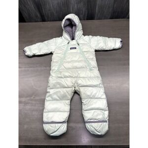 Patagonia Baby Hi-Loft Down Sweater Bunting Style  60102 Light Turquoise 3-6 M